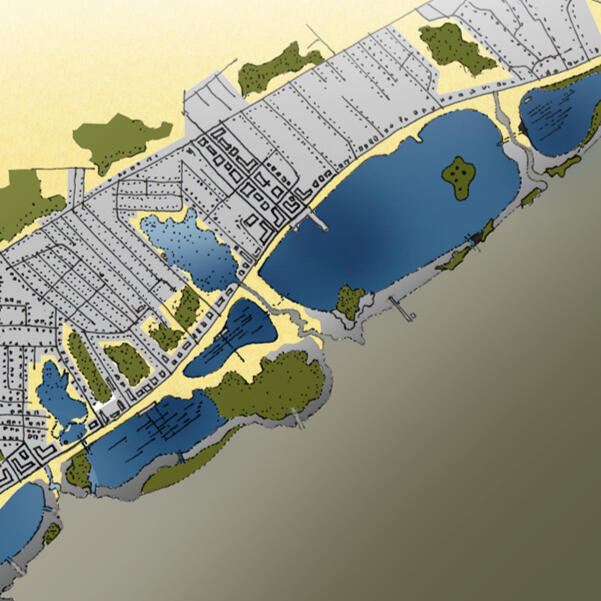 Blue Water Beach in Waveland, MS